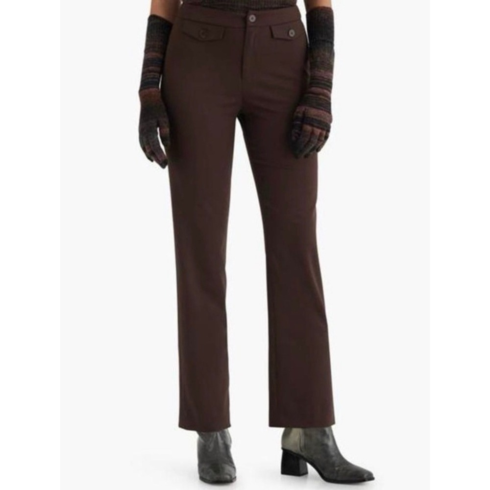 Paloma Wool Da Stretch Pants in Chocolate Brown